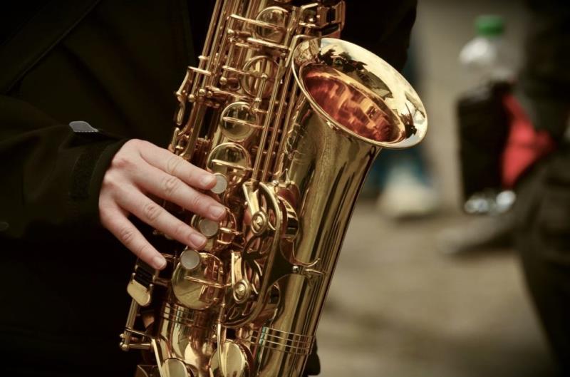 saxophone close up