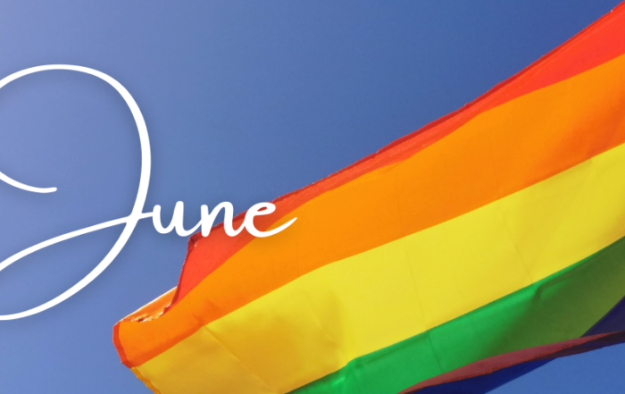 Hello June with Pride Flag